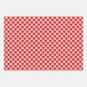 Red Hearts Geschenkpapier Set (Vorderseite 3)