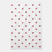 Red Hearts Geschirrtuch (Vertikal)