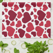 Red Hearts Geschirrtuch (Gefaltet)