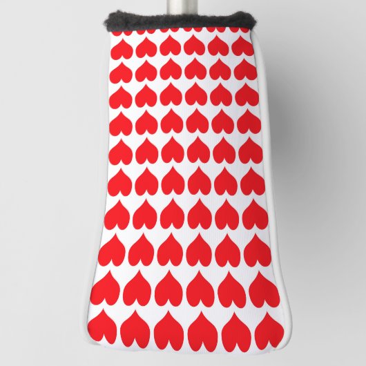 Red Hearts Golf Headcover (Rotieren 90)