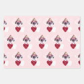 Red Hearts Great Dane Hund Lover Valentines Gesche Geschenkpapier Set (Vorderseite 2)
