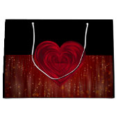 Red Hearts Große Geschenktasche Geschenktüte (Vorderseite)