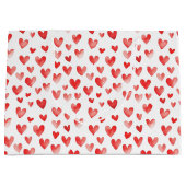 Red Hearts Große Geschenktüte (Vorderseite)