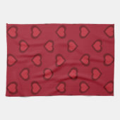 Red Hearts Handtuch (Horizontal)