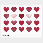 Red Hearts Herz-Aufkleber (Blatt)