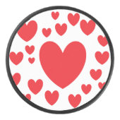 Red Hearts Hockey Puck (Vorderseite)