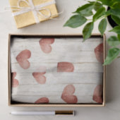 Red Hearts Imitats Wood Seidenpapier (Geschenk)