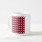Red Hearts Kaffeetasse (Vorderseite Links)