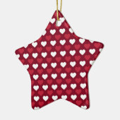 Red Hearts Keramik Ornament (Links)