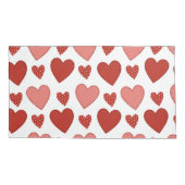 Red Hearts Kissenbezug (Rückseite)