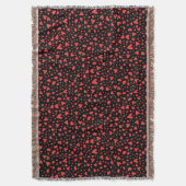 Red Hearts & Kisses Decke (Vorderseite Vertikal)