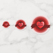 Red Hearts Konfetti (Rückseiten)