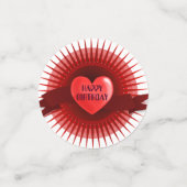 Red Hearts Konfetti (Klein Vorderseite)