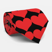 Red Hearts Krawatte (Gerollt)
