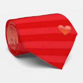 Red Hearts Krawatte (Gerollt)