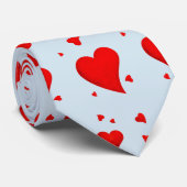 Red Hearts Krawatte (Gerollt)