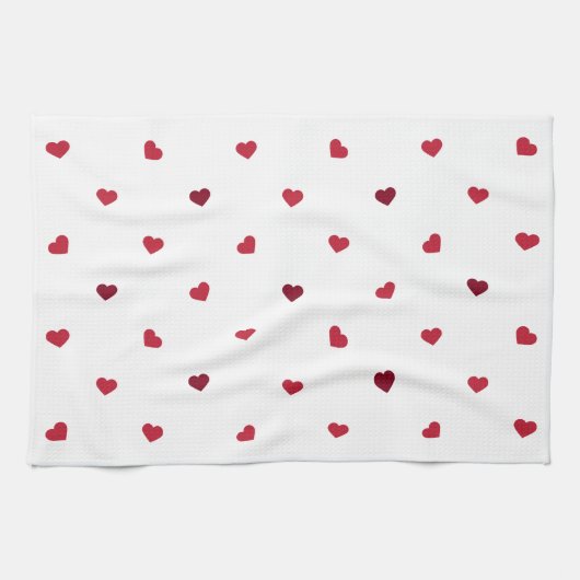 Red Hearts Küchentuch (Horizontal)