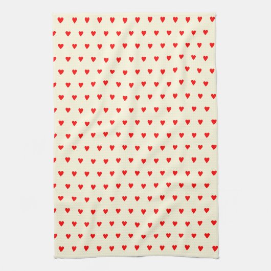Red Hearts Küchentuch (Vertikal)