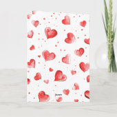 Red Hearts Liebe Karte (Rückseite)