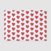 Red Hearts Liebe Seidenpapier (Vorderseite)