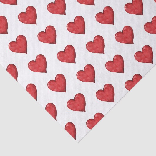 Red Hearts Liebe Seidenpapier (Ausschnitt)