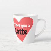 Red Hearts Liebe Sie ein modernes Happy Valentines Milchtasse (Rechts)