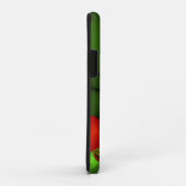 Red Hearts Lime Green Modernes Abstraktes Fraktal  Case-Mate iPhone Hülle (Hinten/Rechts)