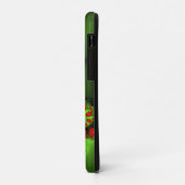 Red Hearts Lime Green Modernes Abstraktes Fraktal  Case-Mate iPhone Hülle (Hinten/Links)
