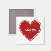 Red Hearts Magnet (Vorderseite/Rückseite)