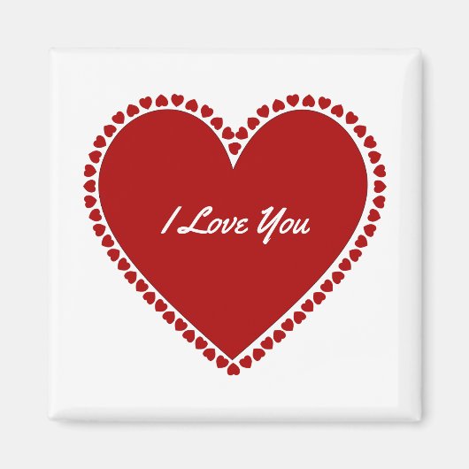 Red Hearts Magnet (Vorne)
