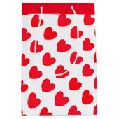 Red Hearts Mittlere Geschenktüte (Vorderseite)