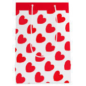 Red Hearts Mittlere Geschenktüte (Rückseite)