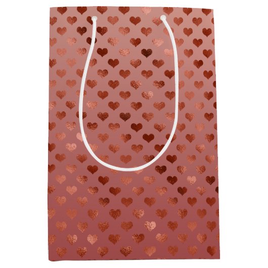 Red Hearts Mittlere Geschenktüte (Vorderseite)