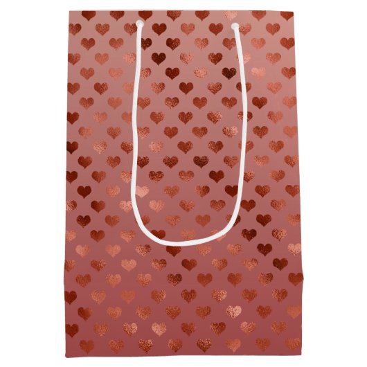Red Hearts Mittlere Geschenktüte (Rückseite)