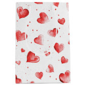 Red Hearts Mittlere Geschenktüte (Vorderseite)