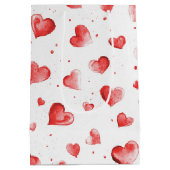 Red Hearts Mittlere Geschenktüte (Rückseite)