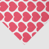 Red Hearts Modern Sweet Love Notes Fun Seidenpapier (Ausschnitt)