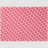 Red Hearts Modern Sweet Love Notes Fun Seidenpapier (Vorderseite)