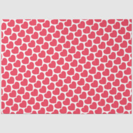 Red Hearts Modern Sweet Love Notes Fun Seidenpapier