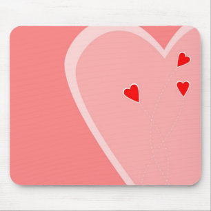 Red Hearts Mousepad