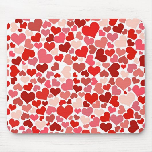 Red Hearts Mousepad (Vorne)