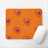 Red Hearts Mousepad (Mit Mouse)