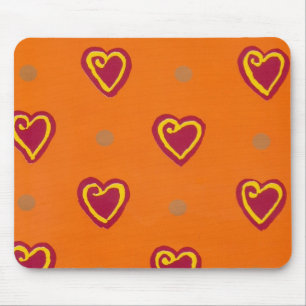Red Hearts Mousepad