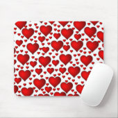 Red Hearts Mousepad (Mit Mouse)