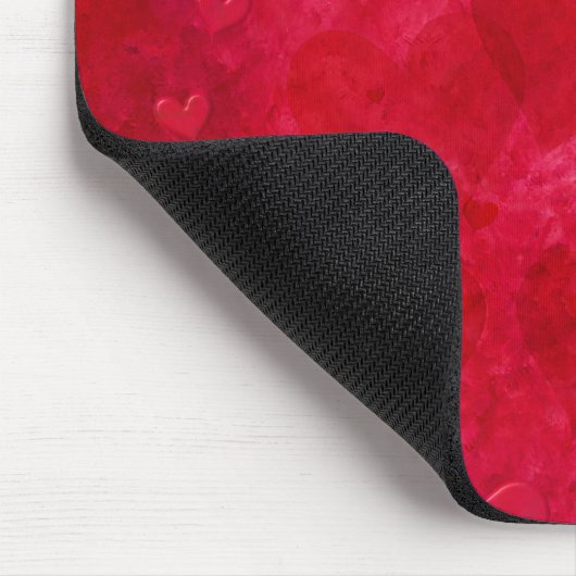 Red Hearts Mousepad (Ecke)
