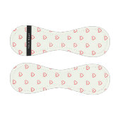 Red Hearts Muster, Liebe, Ihr Name, Personalisiere Baseball (Paneele)