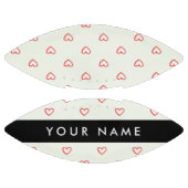 Red Hearts Muster, Liebe, Ihr Name, Personalisiere Football (Paneele)