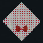 Red Hearts Niedlich Bow Krawatte Personalisiert Gr Halstuch<br><div class="desc">Rote Herzen streuten über eine graue Leinwand, beendeten mit einer niedlichen passenden Bogen-Krawatte und personalisiert mit dem Namen Ihres Haustieres. Füllen Sie die Vorlage aus, um den Namen Ihres Tieres hinzuzufügen, oder entfernen Sie die Namensoption ganz, je nachdem, was Sie bevorzugen. Die Hintergrundfarbe kann über das Bearbeitungsmenü geändert werden. Text-Stil,...</div>