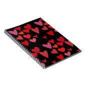 Red Hearts Notizblock (Rechte Seite)