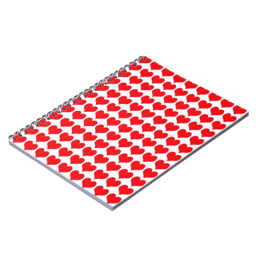 Red Hearts Notizblock (Linke Seite)